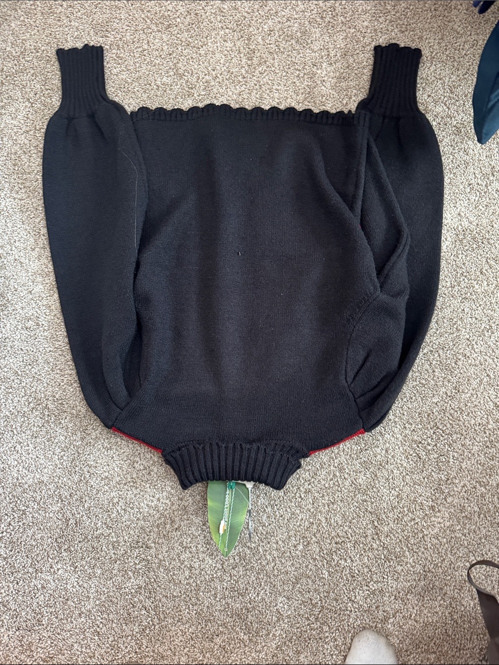 NWT Farm Rio BLACK BOLD COLORFUL FLOWER EMBROIDERED PO SWEATER Size S - Picture 7 of 8